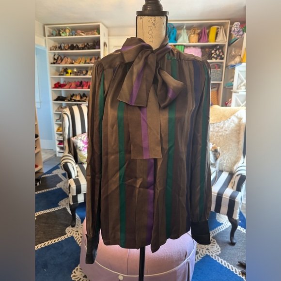 Loewe Tops - Vintage Loewe Silk Blouse 44